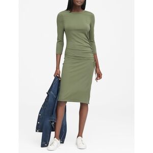 Banana Republic green Midi Tee Shirt Dress